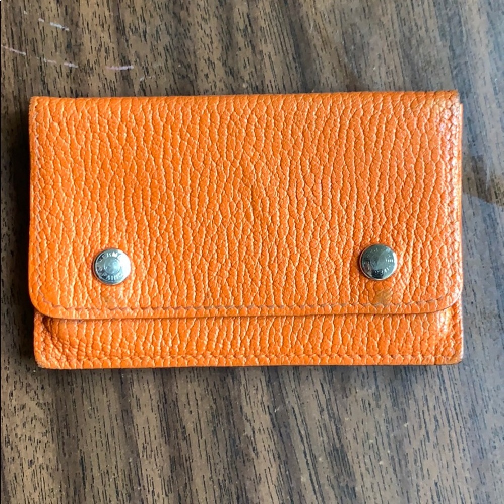 Hermes Orange card case/holder
